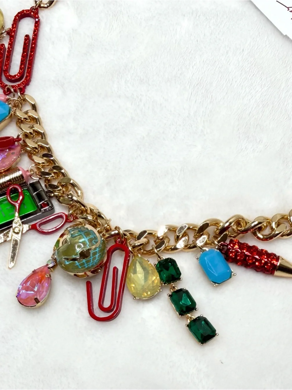 NWT Betsey Johnson Teacher School Supply Charm Necklace